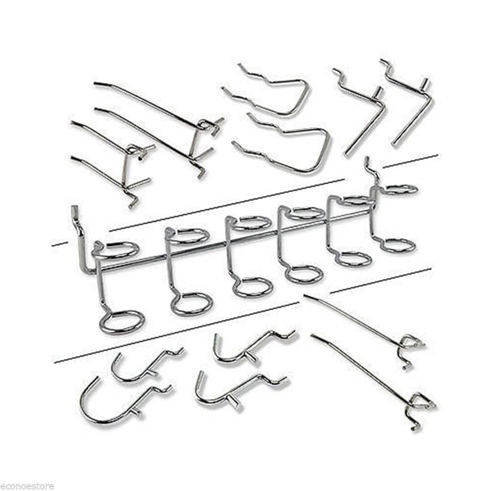 100 PCS ORGANIZERS ASSORTED HOOKS GARAGE PEGBOARD HOOKS GARAGE SET