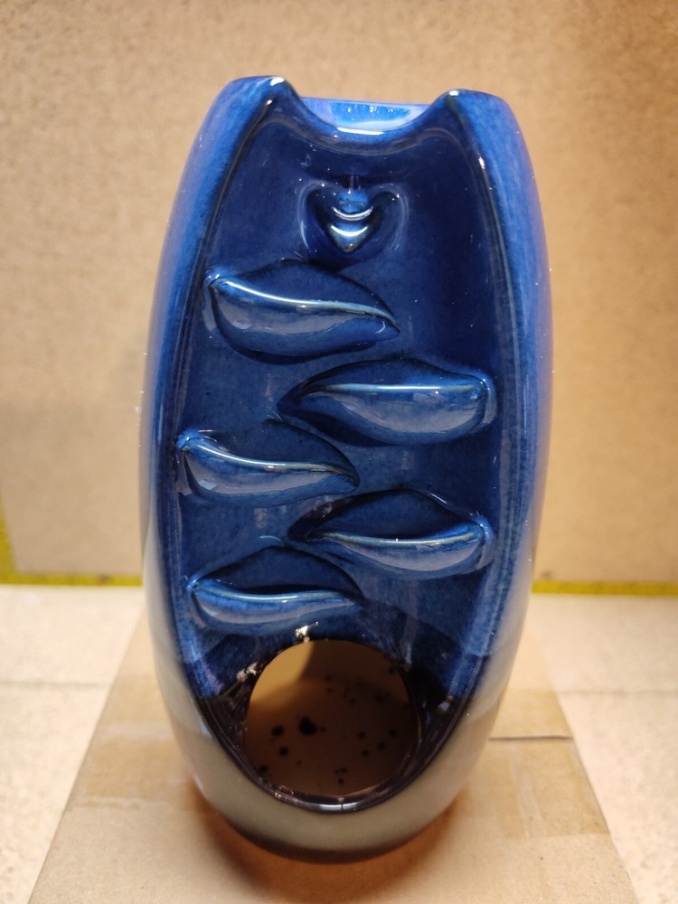 Ceramic Waterfall Backflow Incense Holder, Incense Cones & Sticks, Blue