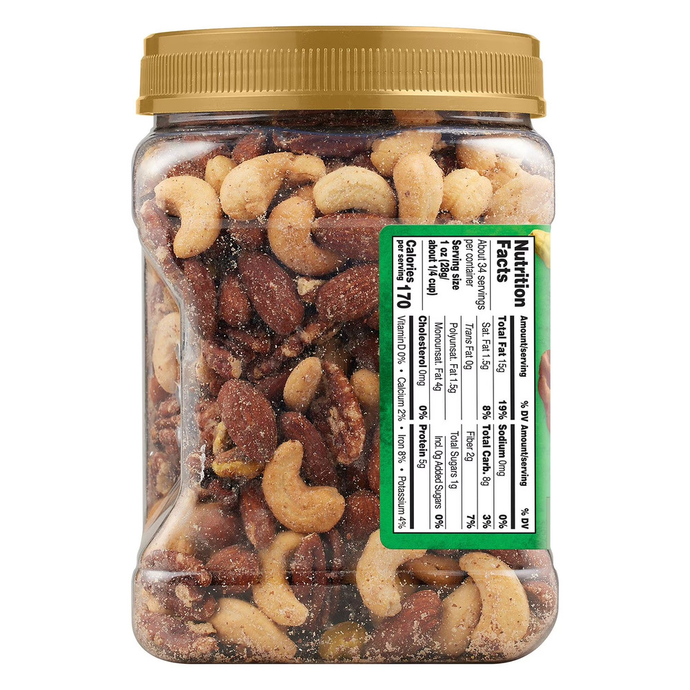 Member's Mark Unsalted Deluxe Mixed Nuts, 34 oz.