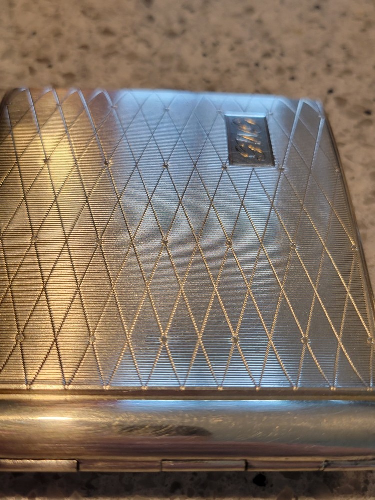 Vintage ALPACCA Silver Cigarette Case