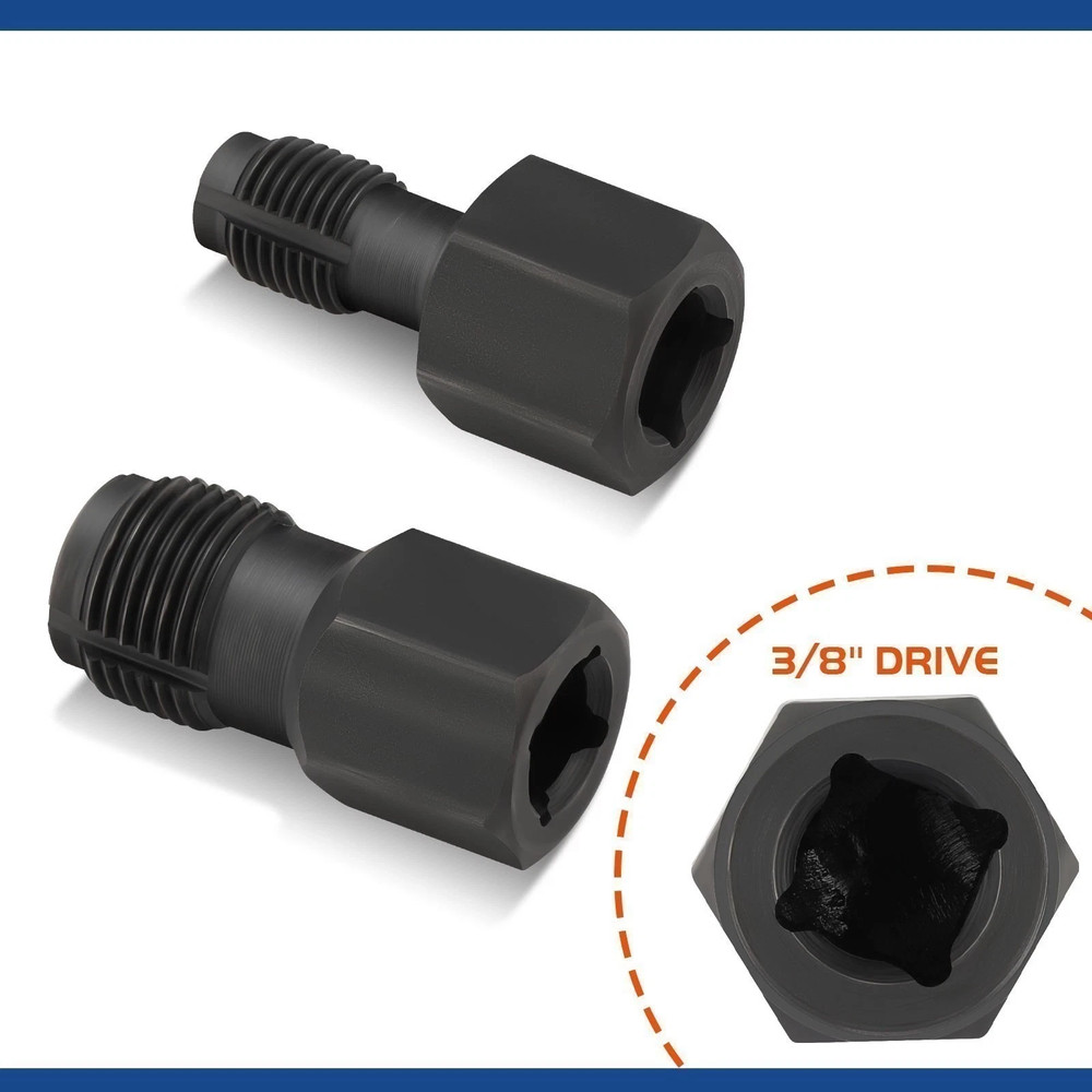 5pcs 22mm Sensor Oxygen Socket Thread Repair Chasers O2 Sensor Tool 1/2" 3/8"