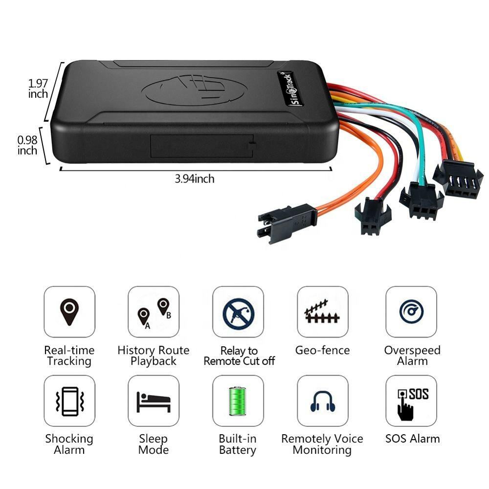 4G Hardwire Kill Switch GPS Vehicle Tracker Real Time Disable Ignition Starter X