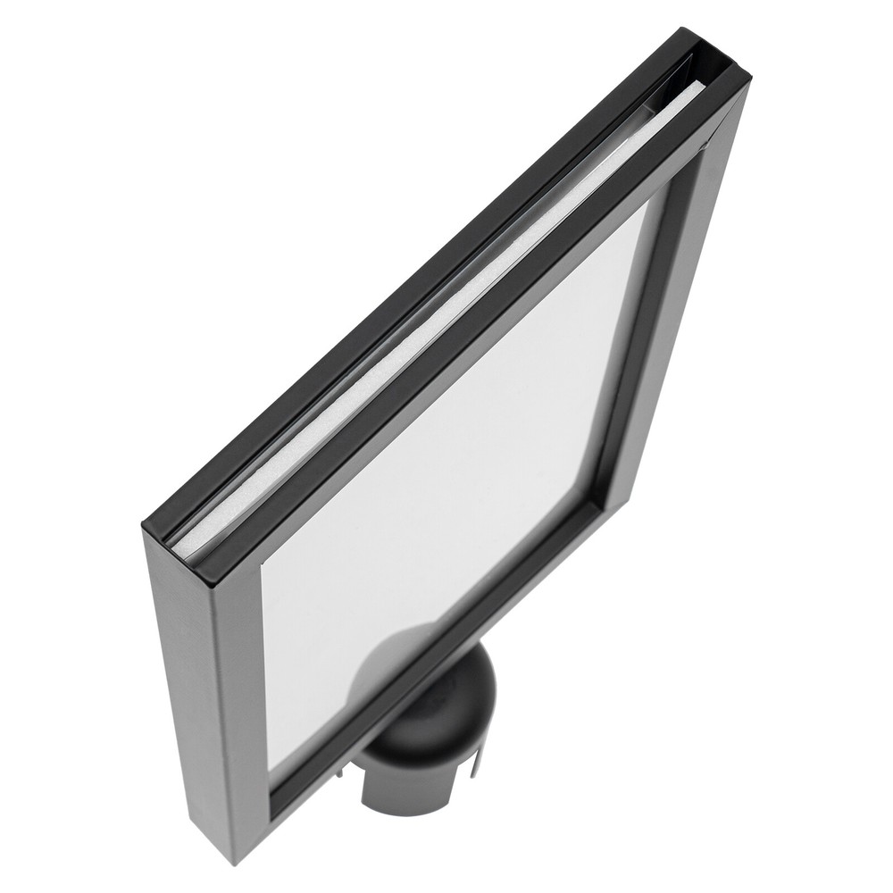 4PCS Rectangular Sign Holders with Cross-shaped Sockets for Posters + Images NEW