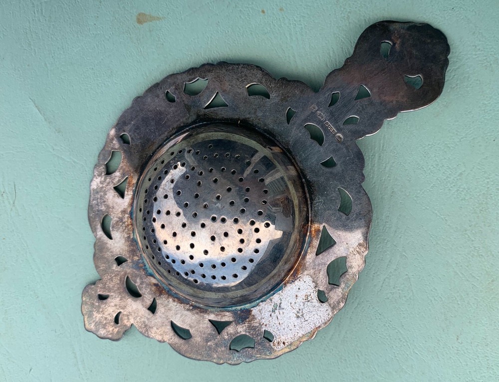 SILVER DENMARK DANISH TEA STRAINER 830