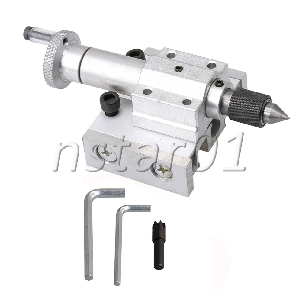 Lathe Machine Adjustable Tailstock Inrial Puncher Silver