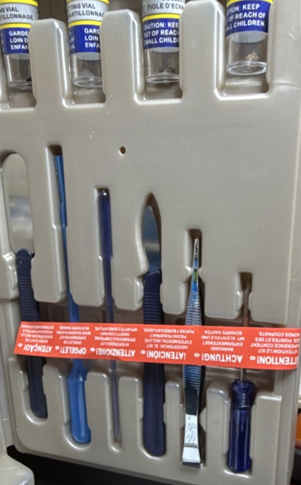 Micro-Science Complete Microscope Set with Accessories, Slides, Chemicals & Case