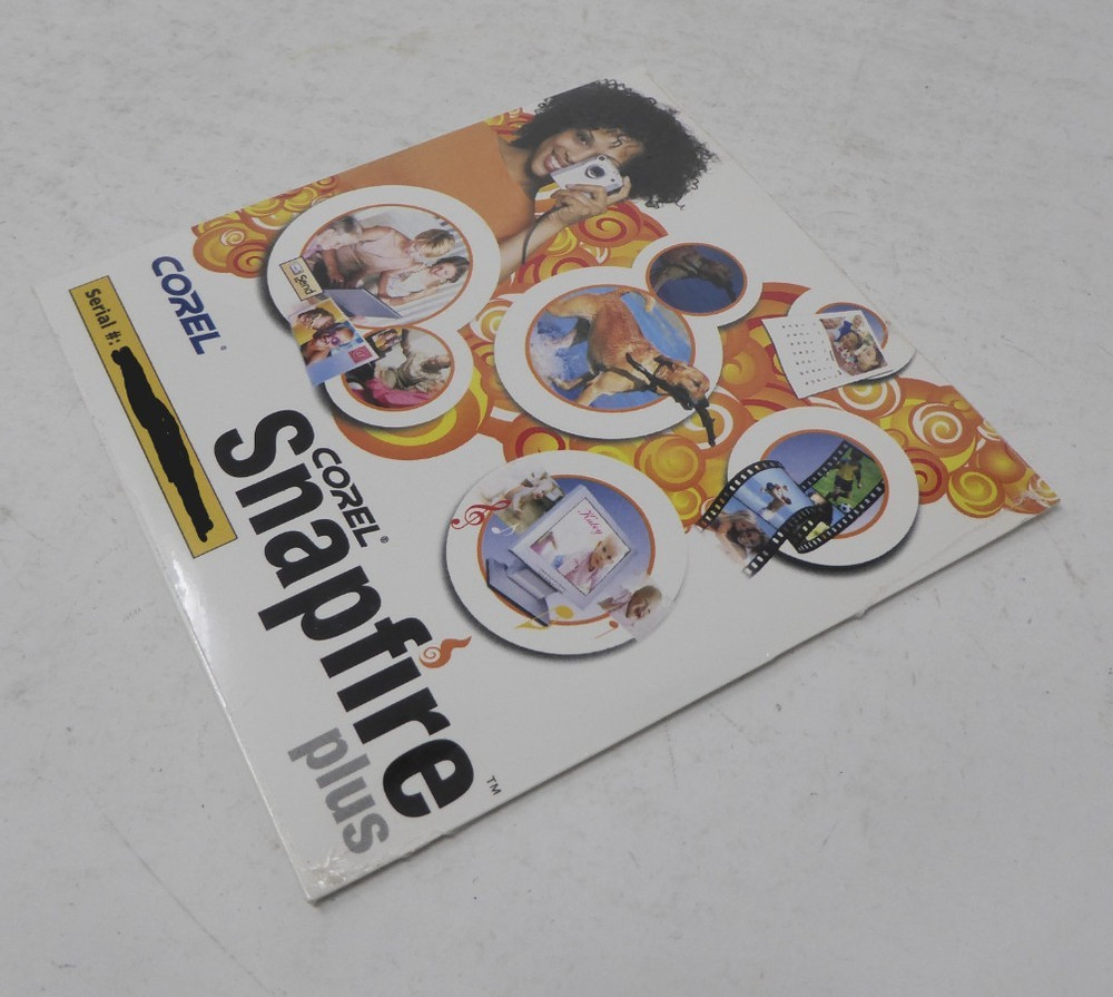 Corel Snapfire Plus Editing Software Vintage CD NEW SEALED