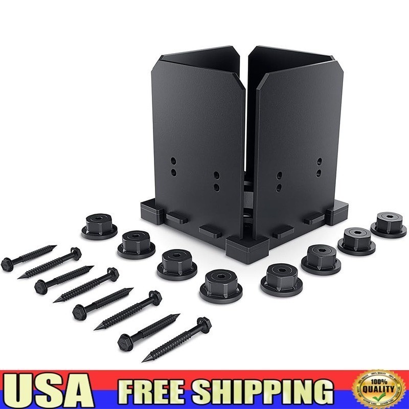 Durable Post Base 6x6 Wood Posts Pergolas Decks Elevated Design Hardware Kit