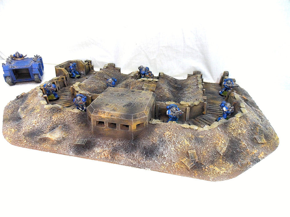 WARGAMING TERRAIN PAINTED ADVANCE ORDERS TRENCH SYSTEM
