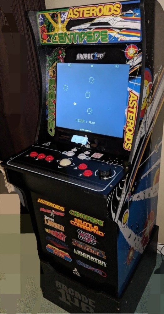 Arcade1Up Atari Deluxe 12-In-1 Arcade Machine with Riser. Asteroids Centipede
