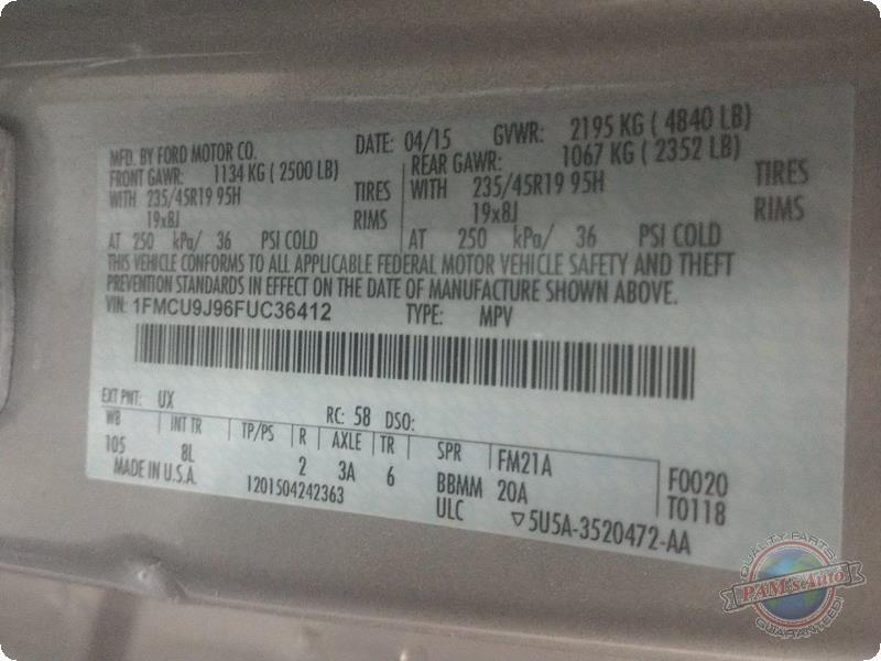 Used A/C Selector Switch fits: 2015 Ford Escape Front automatic temperature cont