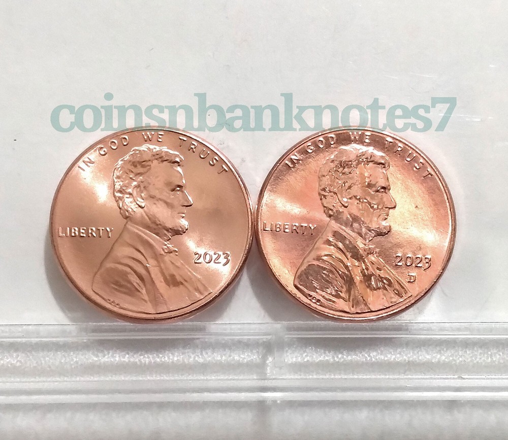 🎀 2023-D & P Lincoln Cent BU Set from Rolls / Same Day Shipping!