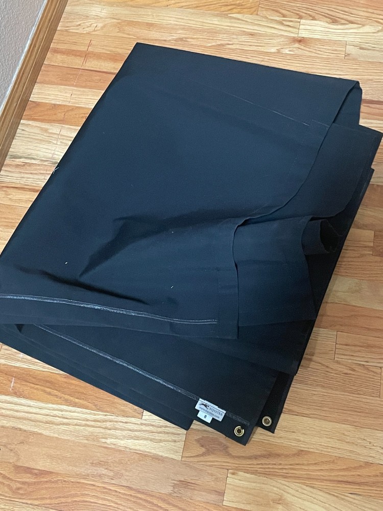 Equitex Doors and 8 foot Stall Drape Black Panel
