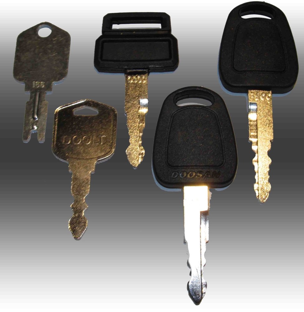 Ford Heavy Equipment / Construction Ignition Key Set (5 Keys)