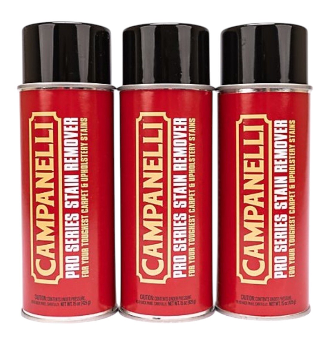 3 X Campanelli Pro Series Carpet and Upholstery Stain Remover. 15oz NEW!