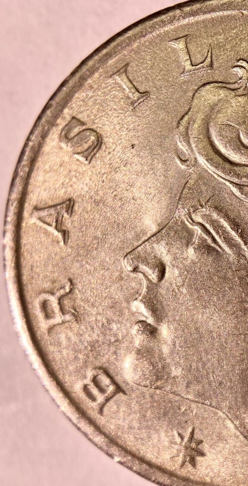 1970 BRAZIL 20 CENTAVOS ERROR COIN