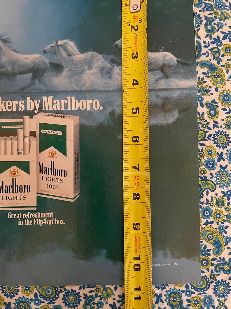 Marlboro Menthol 1988 Print Ad White Horses