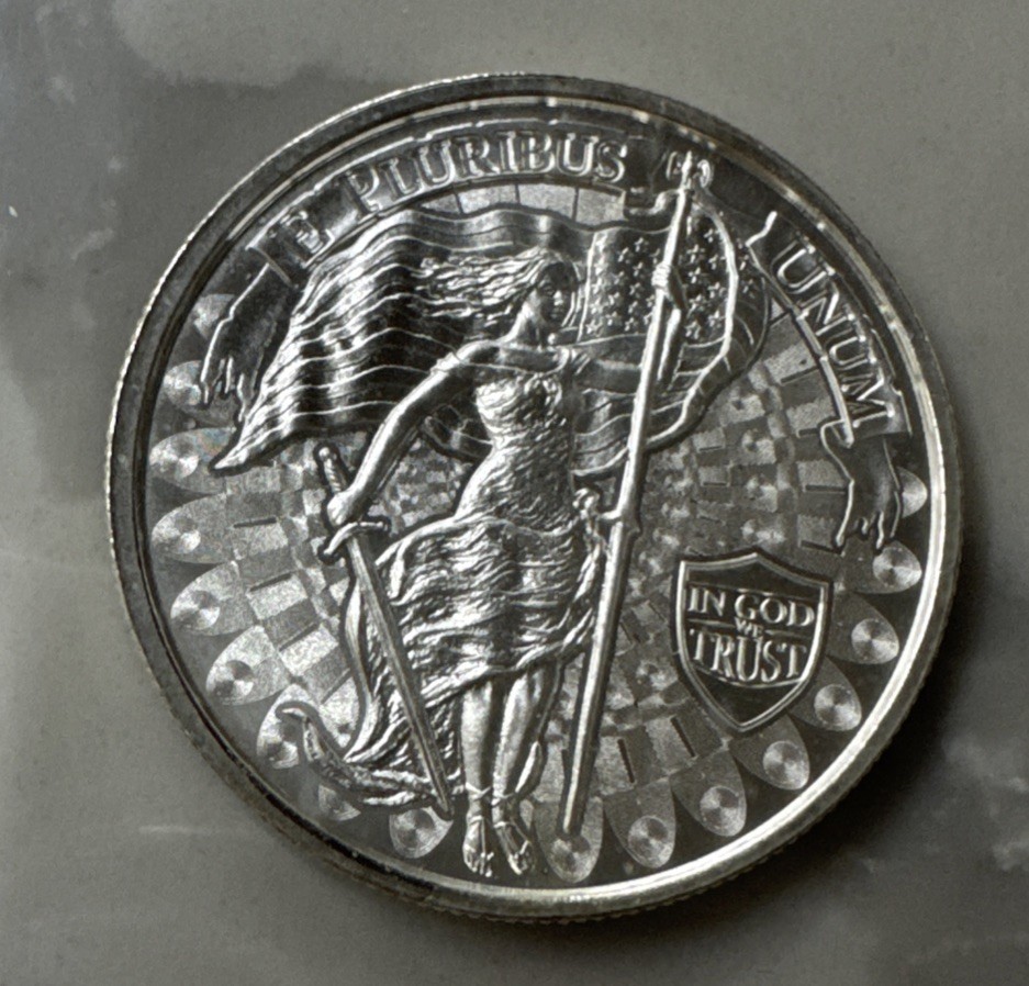 Two Assorted Fine Silver Rounds 99.9% One Ounce Rounds