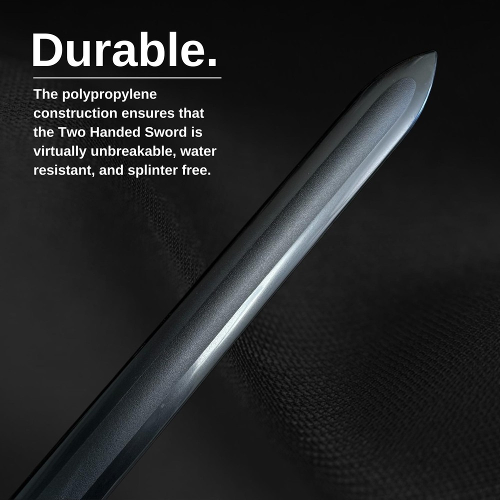Black Polypropylene Two Handed Western Sword (41)