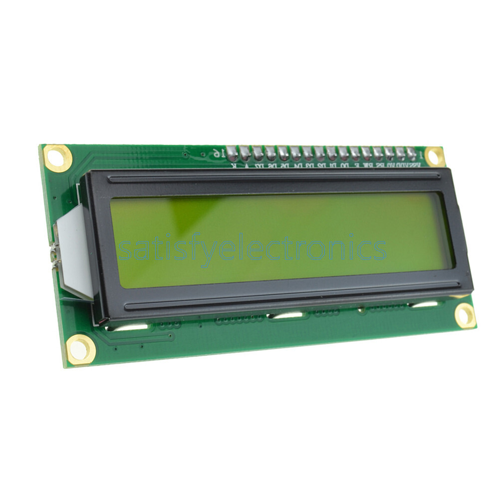 2PCS 1602 16x2 Character LCD Display Module HD44780 Controller Yellow Blacklight