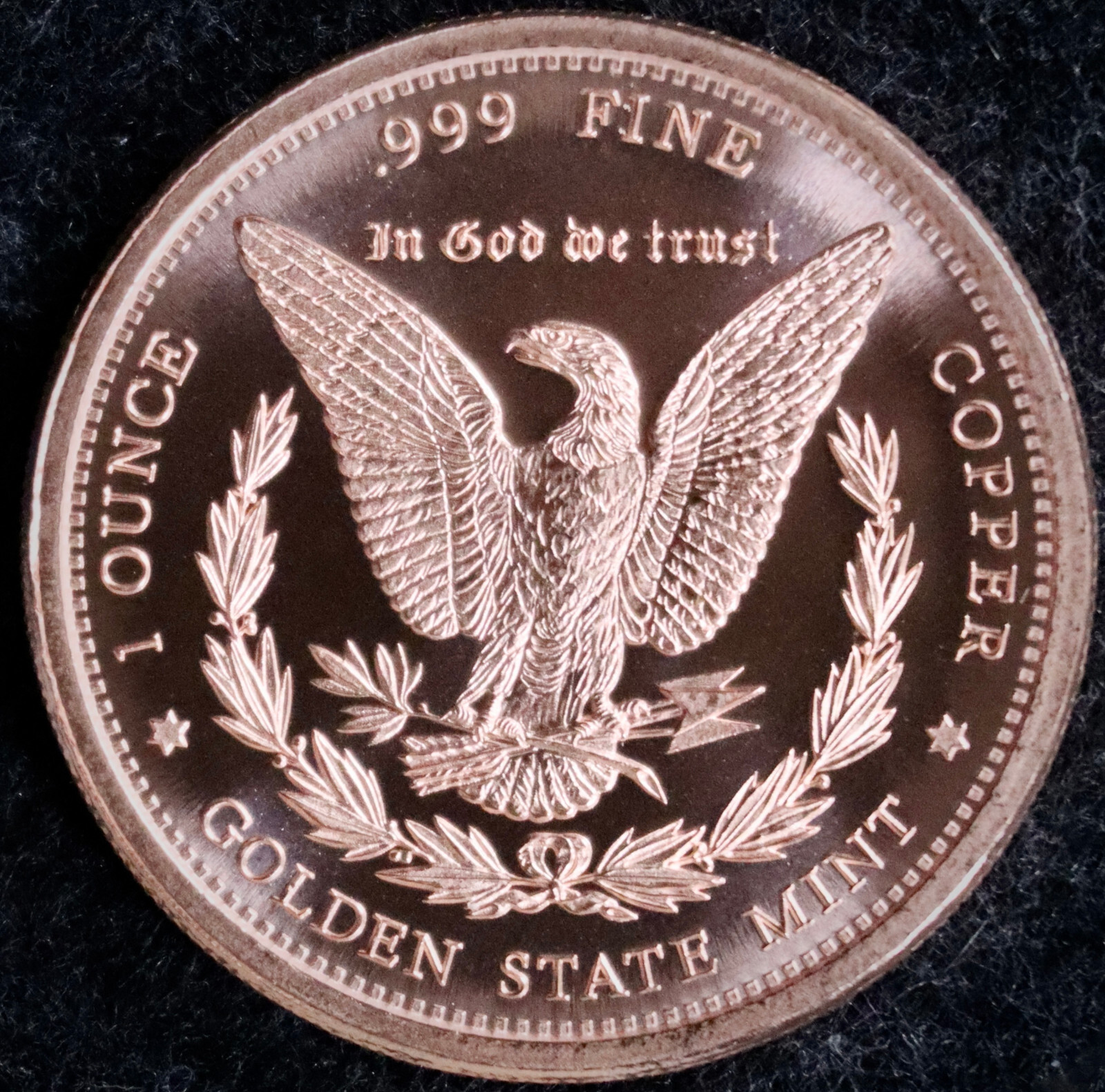 1 oz Morgan .999 Fine Copper Round BU