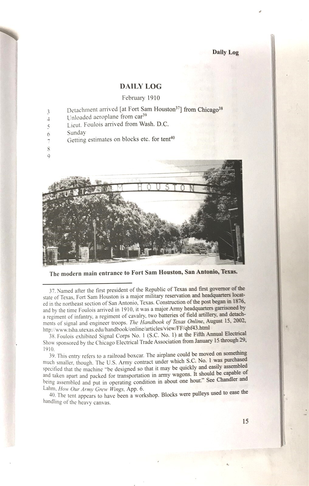 Logbook Of Signal Corps No. 1, The U.S. Army's First Airplane Flight, Comm. Ed.