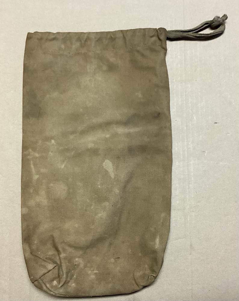WW2 Marine Canvas Ditty Bag Drawstring N. E. Coleman