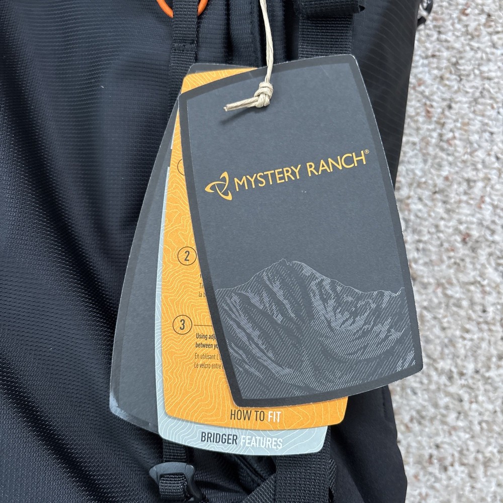 Mystery Ranch Bridger 35L Backpack Adjustable Frame Medium Black - NEW
