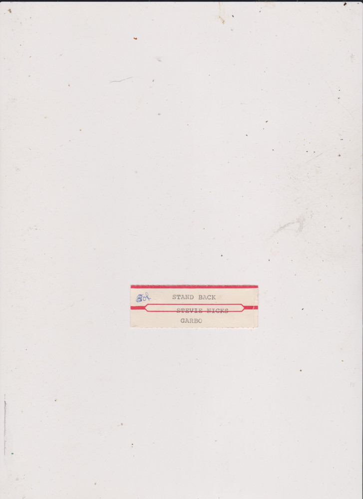 STEVIE NICKS-STAND BACK jukebox title strip