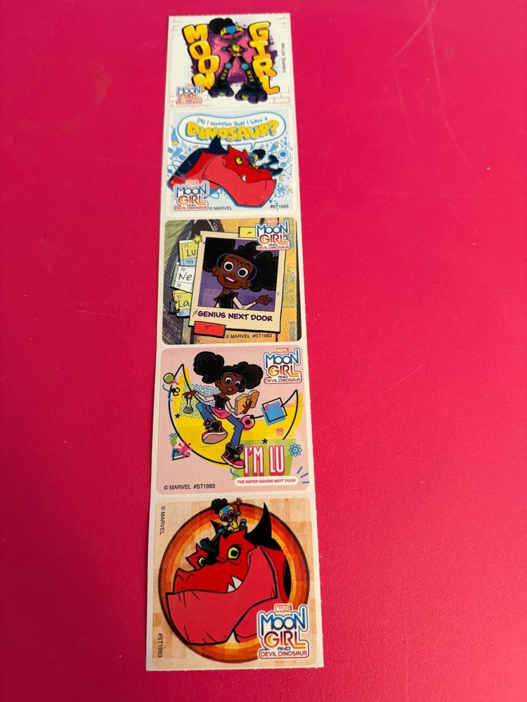 STICKER SHEET: Moon Girl and Devil Dinosaur Marvel