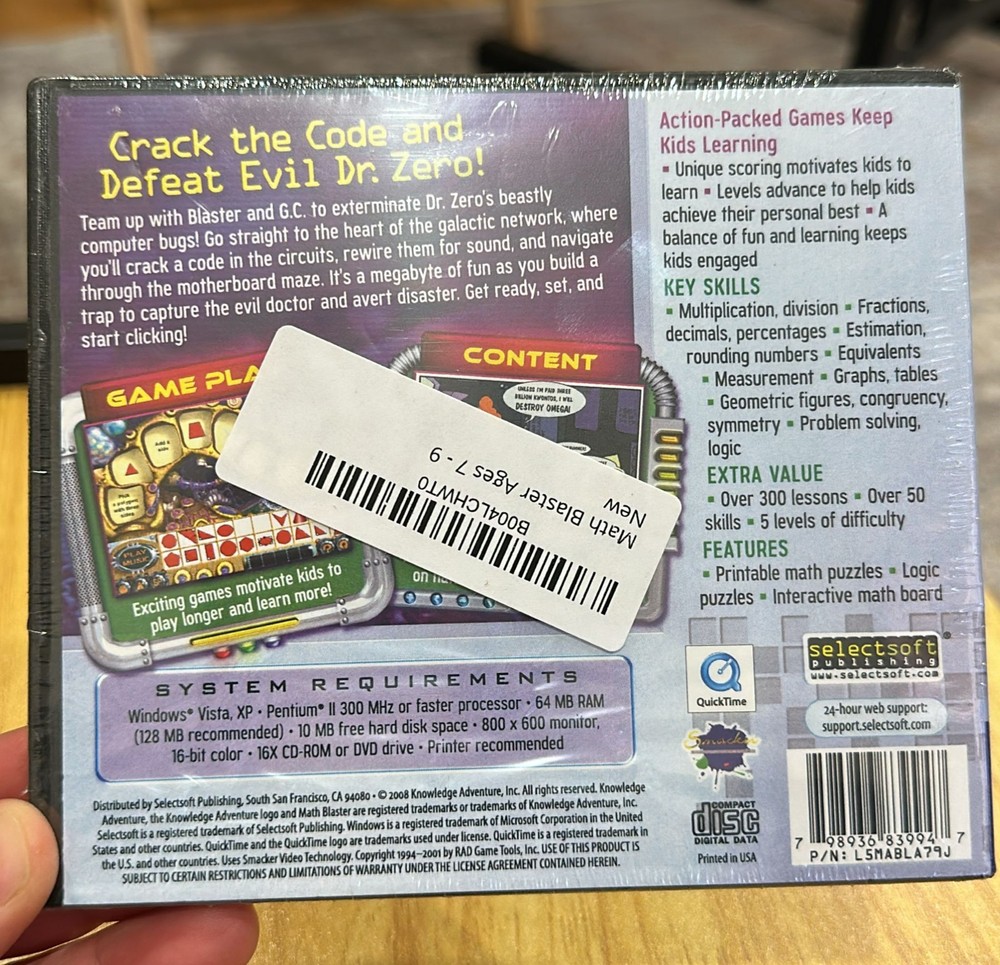 MATH BLASTER AGES 7-9