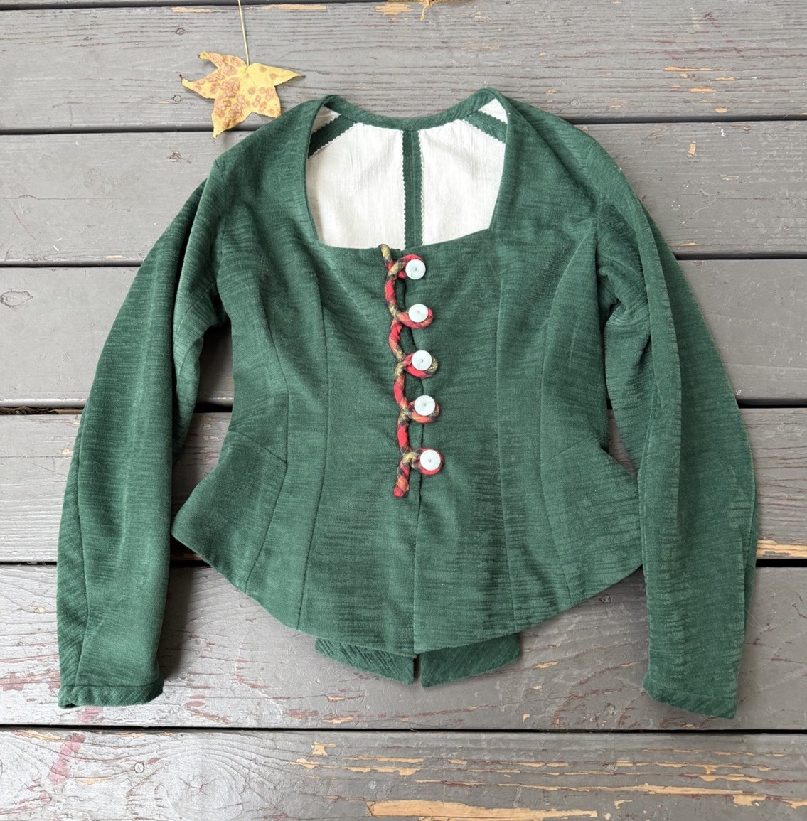 Victorian Christmas Costume 3-Piece Dickens Caroler Dress Bodice Skirt Set