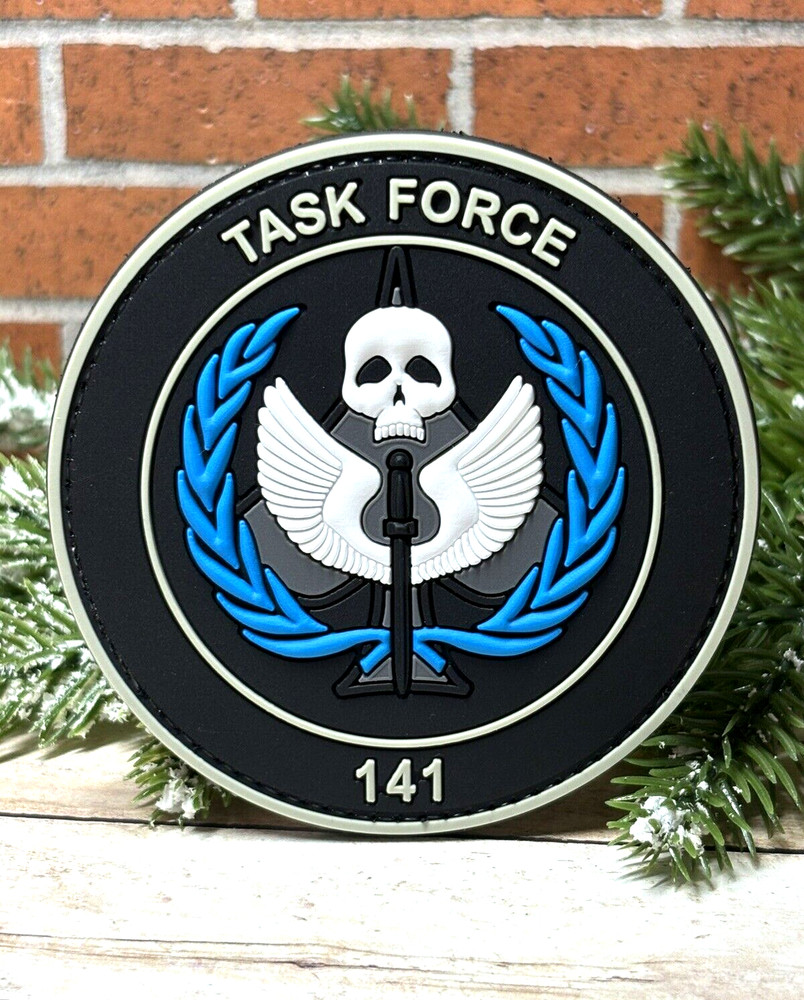 PVC Tactical Patch -  Skull Call of Duty Gun Patch - Task Force 141 Patch