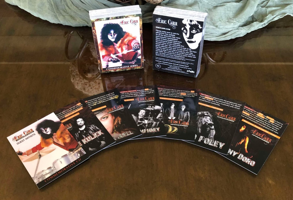 KISS - ERIC CARR Official Trading Cards 2012 " Unfinished Business " Series NOS!