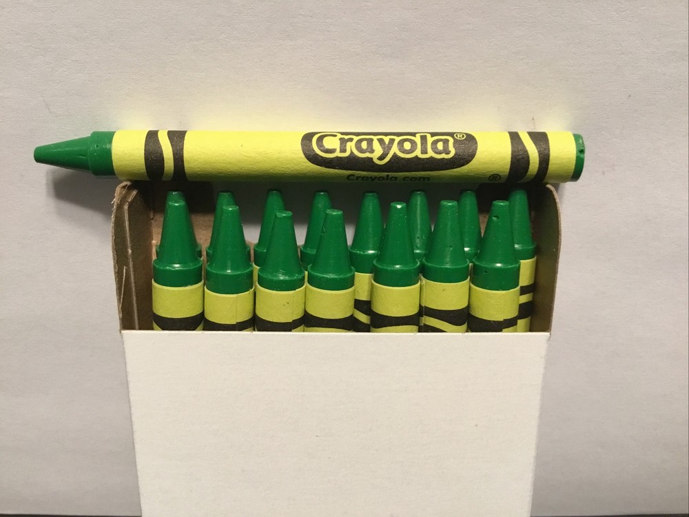 (16) Crayola Crayons (granny smith apple) BULK