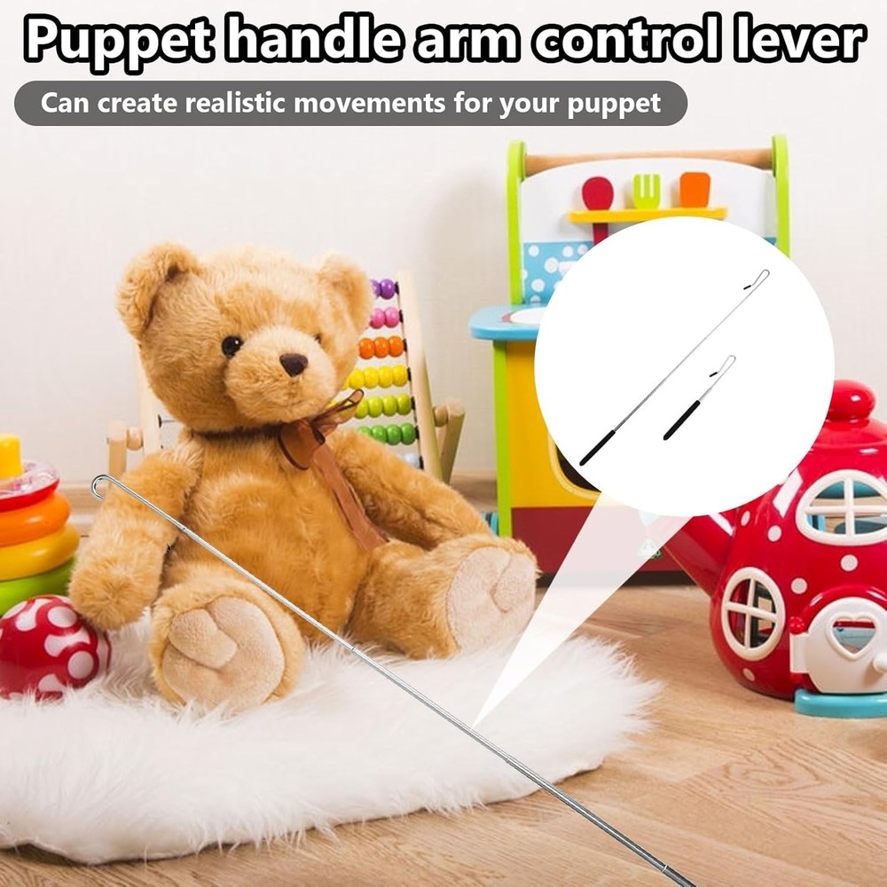 Professional Puppet Control - 8-21 Inch Adjustable Rods for Impressive Movement
