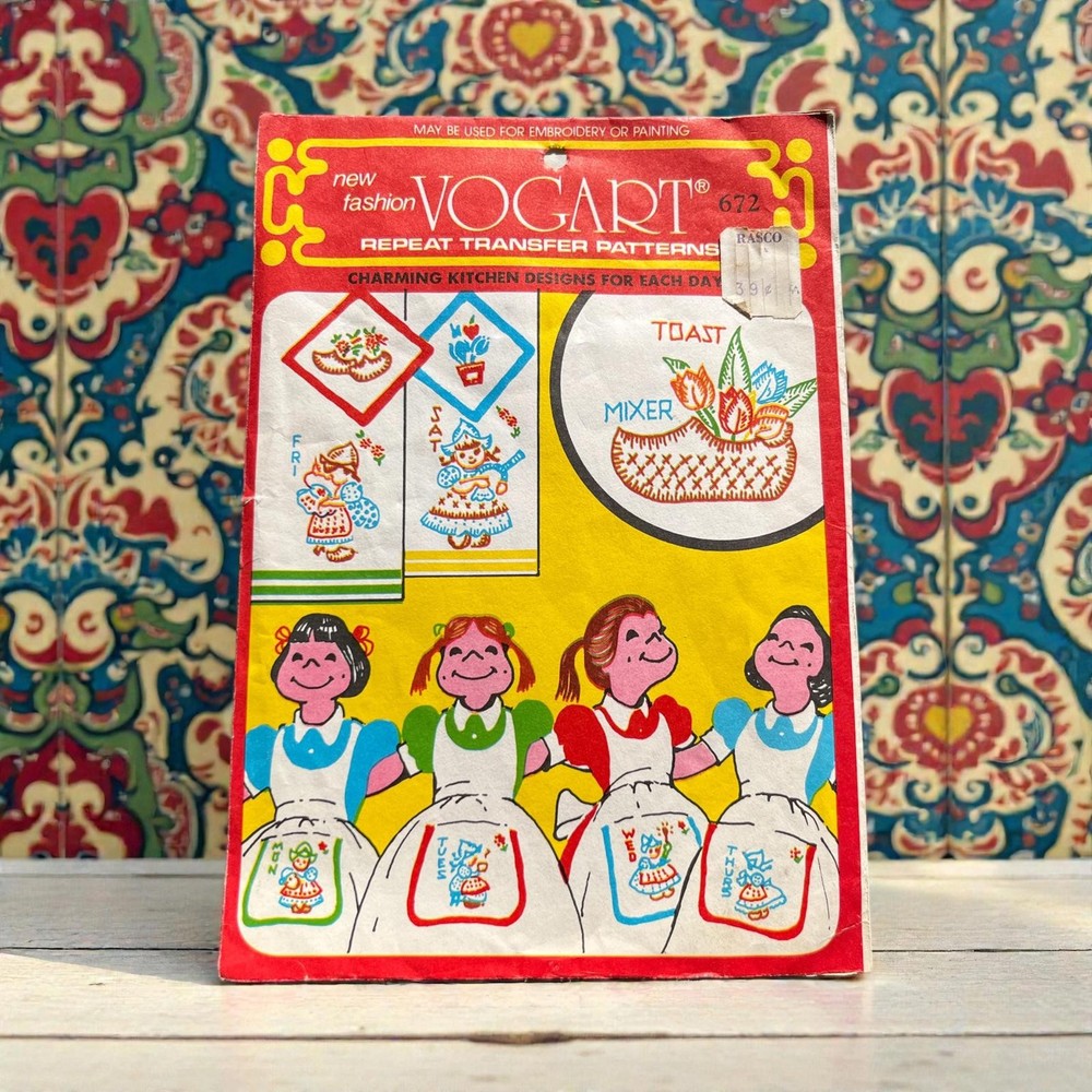 Vogart Repeat Transfer Patterns - Charming Kitchen Designs 672 Dutch Treat