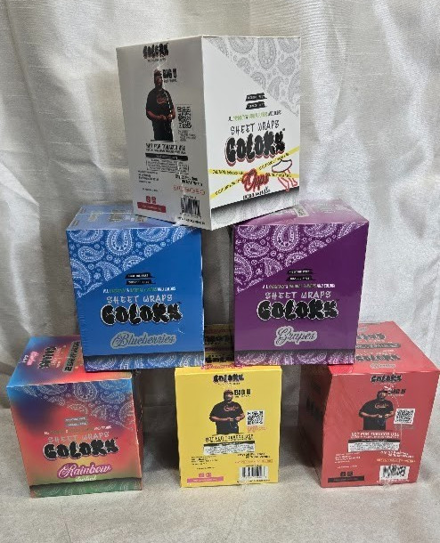 Colors Organic Sheet Wraps 25/2ct, 6 Boxes, 300 Sheets
