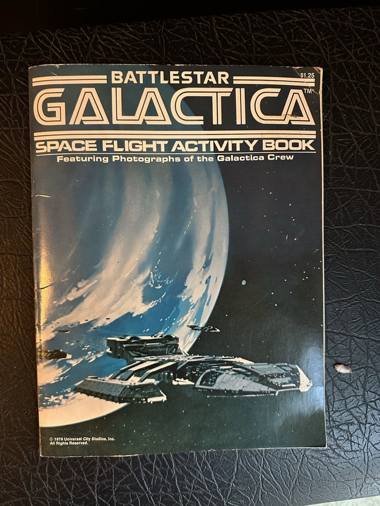 1978 Battlestar Galactica Space Flight Activity Book Vintage