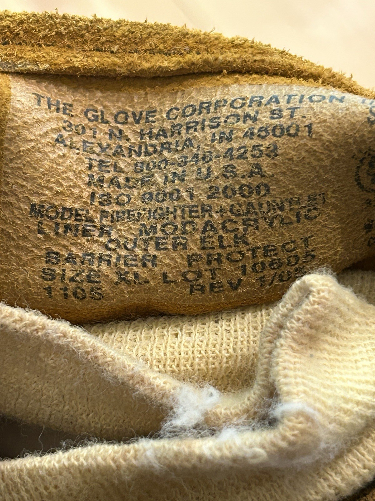 FireFighter + Brand The Glove Corp. Manufactured Firefighter Gloves Size XL-NICE