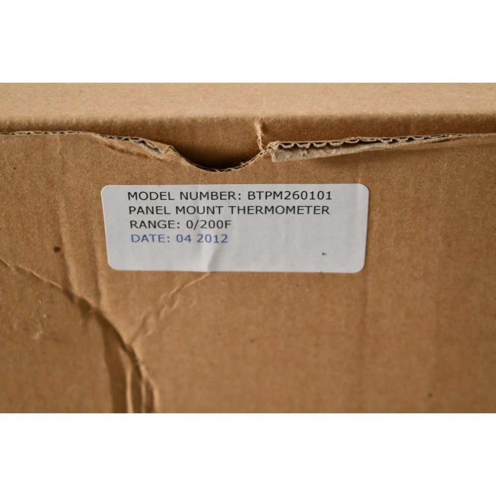 NEW Dwyer Instruments BTPM260101 Panel mount bimetal stem thermometer, range 0 t