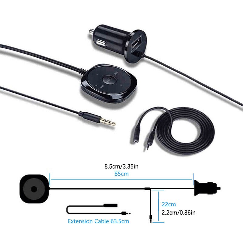 BC20 Bluetooth 2.1 Car Cigarette Lighter Charger Receiver MP3 Player Audio Cable