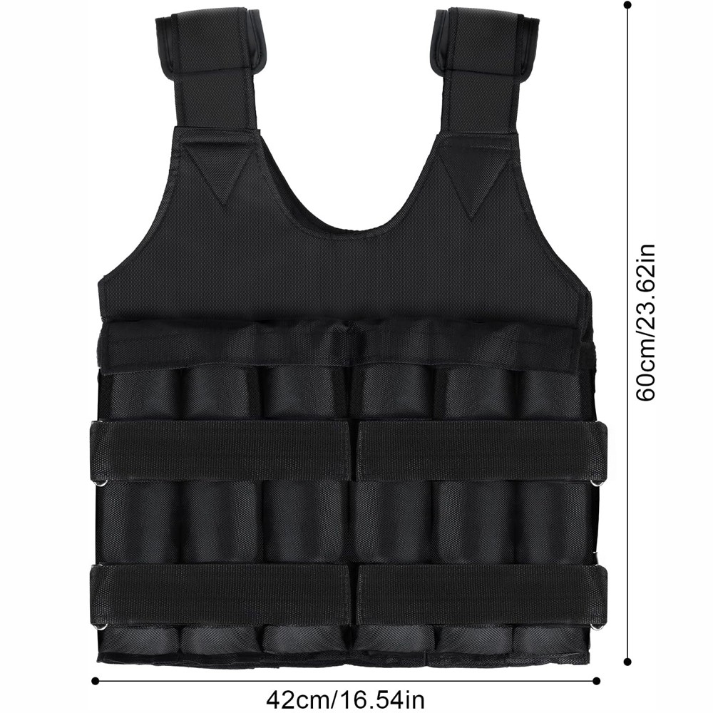 Exercise Weighted Vest Fitness Training Workout Sport 110LBS Weighted Adjustable