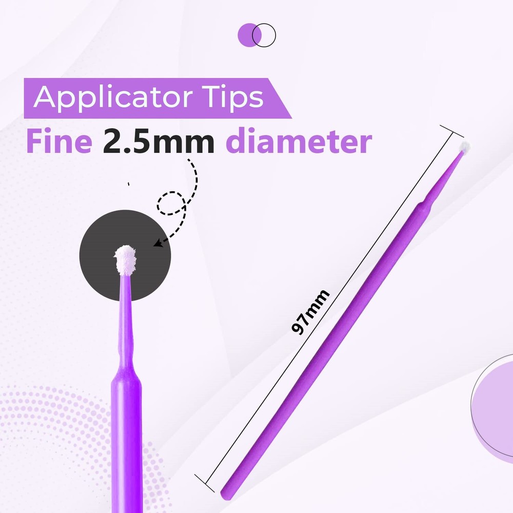 Tips - Ultrafine | Microfiber Tips | Disposable | Non-Drip | Lint Free | 100 Pie