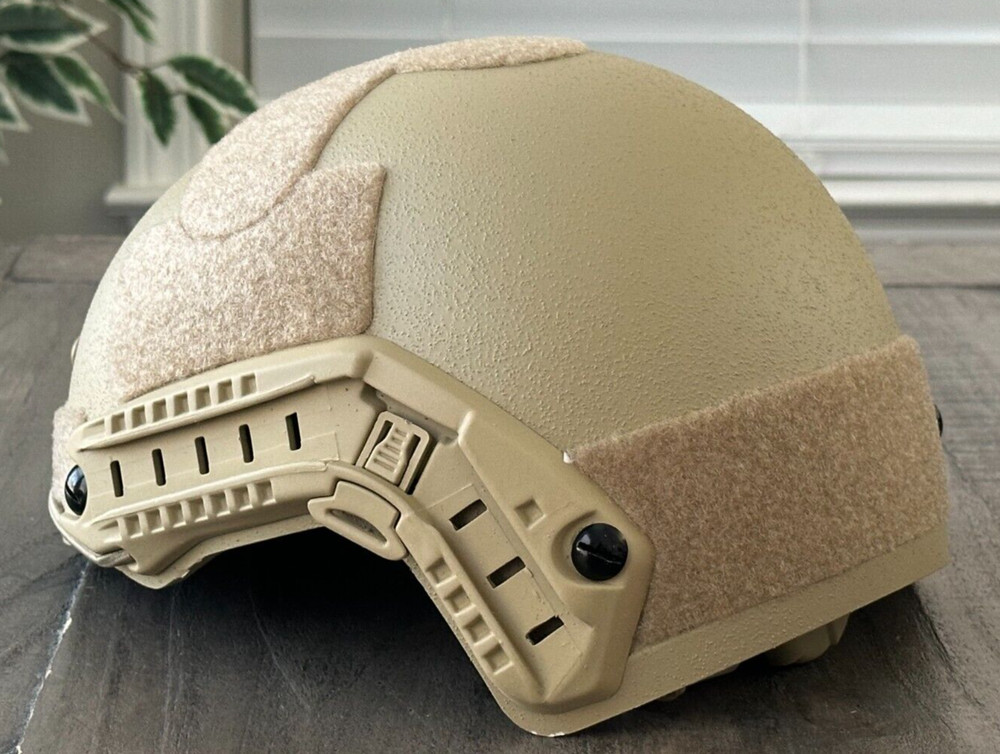 Fast Tactical Helmet YS-HW105809 Soil Tan with Hook & Loop Fasteners *Open Box