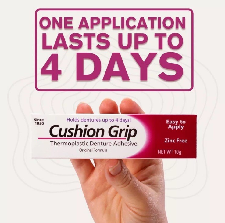 Cushion Grip Thermoplastic Denture Adhesive 1 oz - 5 Pack