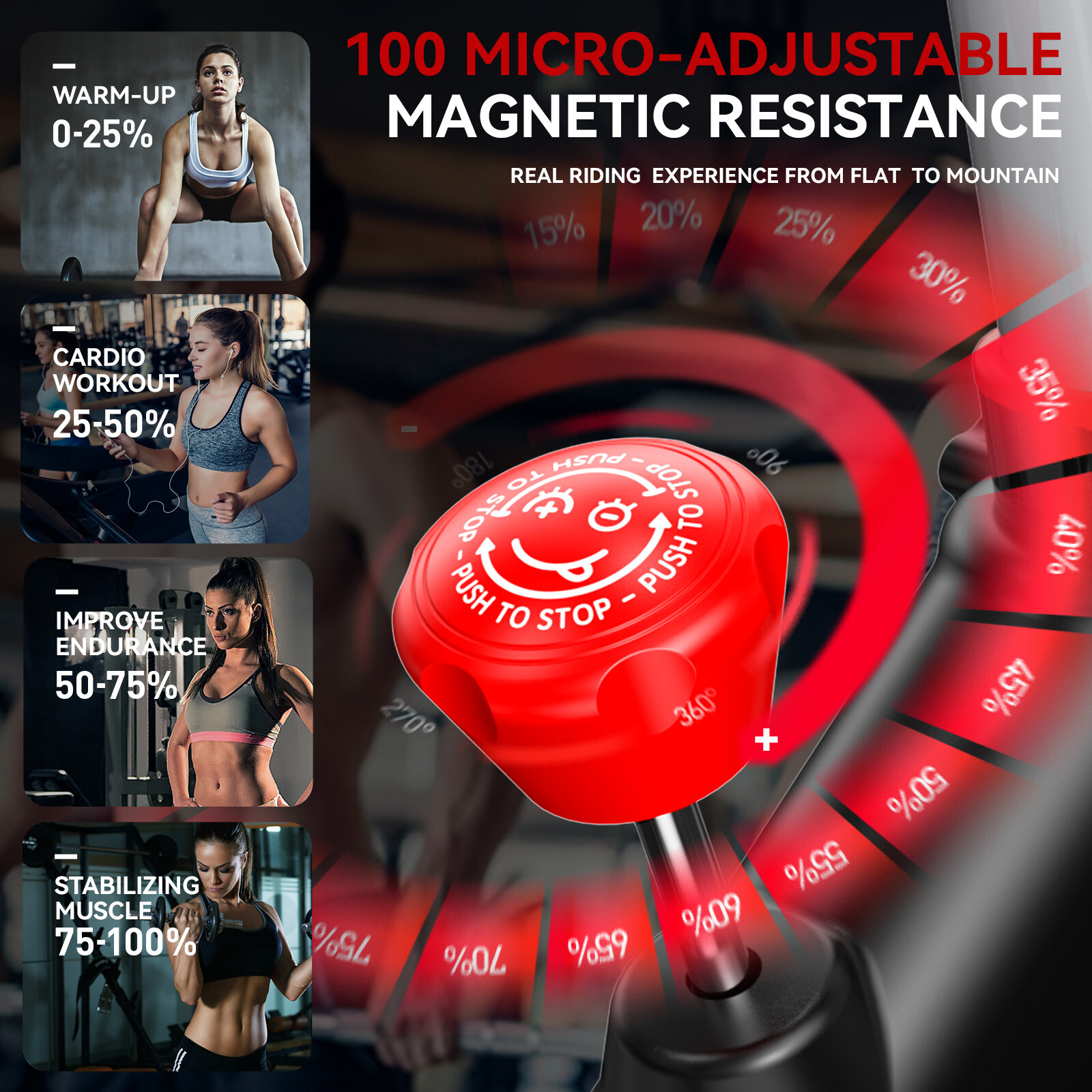 Indoor Cardio Workout Bike Stationary Bike Cycling Fitness Bike Exercise Bike