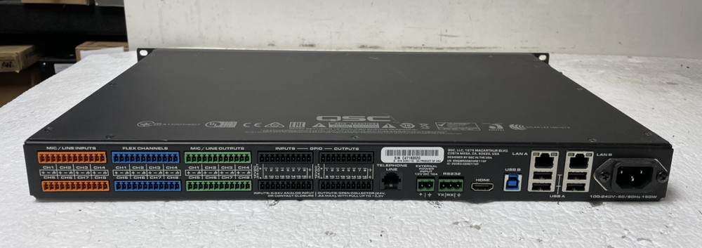QSC Q-Sys Core110F Network Audio Processor
