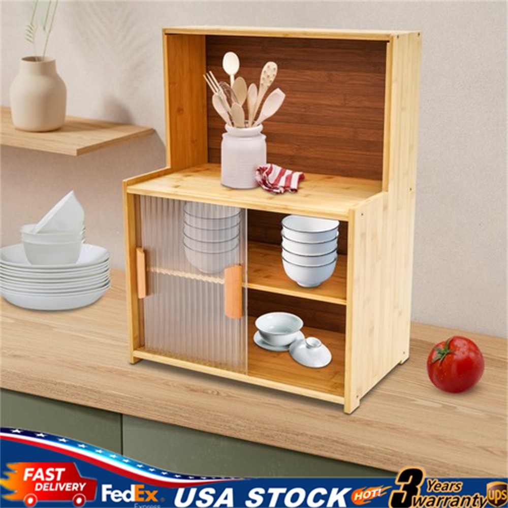 Kitchen Pantry Storage Cabinet Small Countertop Storage Sideboard Cupboard