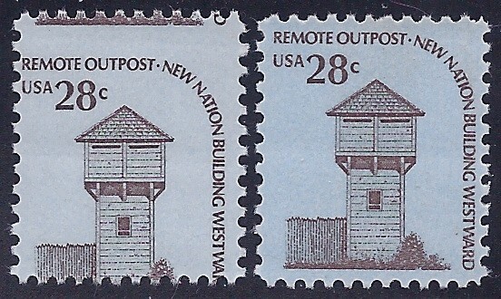 1604 - 28c Misperf Error / EFO "Remote Outpost" Mint NH
